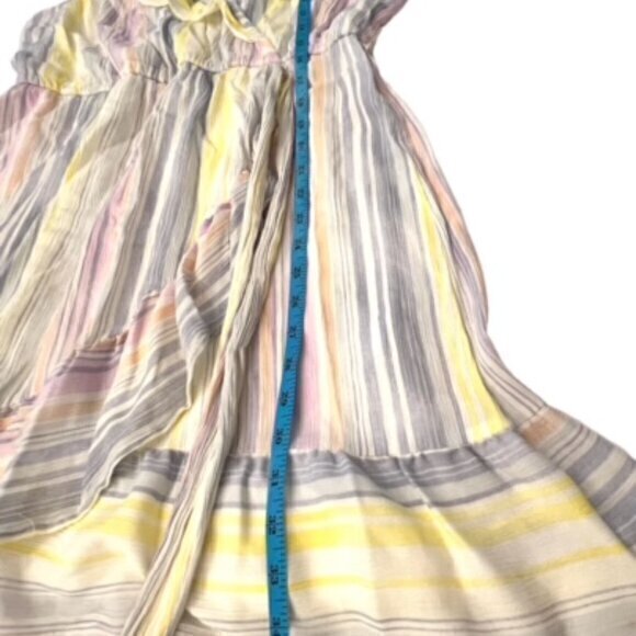 Lauren Conrad Dress Size XL Pastel Sleeveless Faux Wrap Lined Belted Summer EUC - Picture 16 of 16